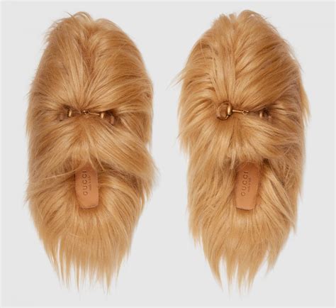 buy gucci slippers online|gucci chewbacca slippers.